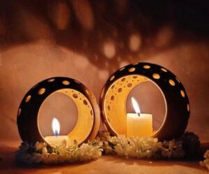 (Candle holders) Terracotta Candle Rings